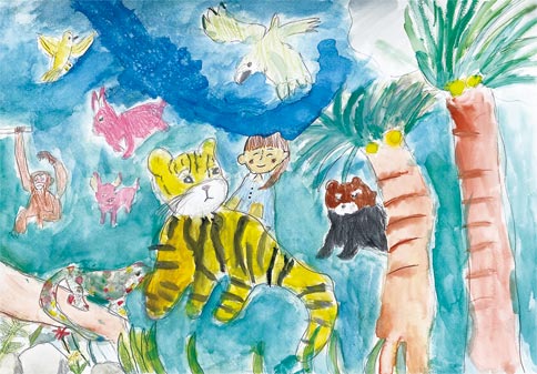 青葉台美術学院　基礎科　小学生作品